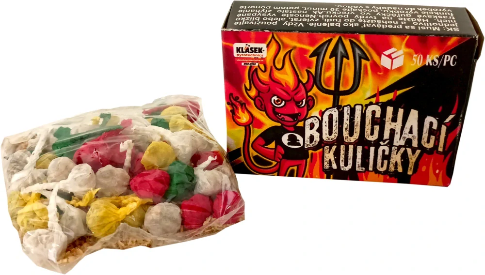 Pyrotechnika Dětská Pekelné Bouchací kuličky 50ks