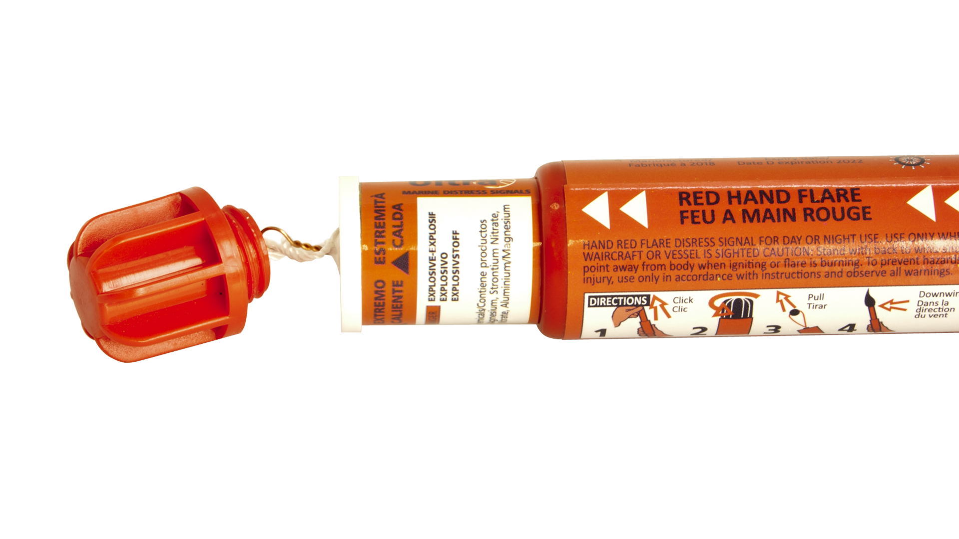 Pyrotechnika Signální pochodeň Teleskop 60s. červená