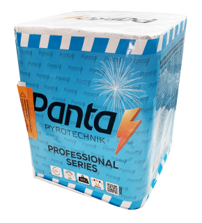 Pyrotechnika Kompakt 16ran / 30mm Crackling Comet tail to Crackling Palm + Green Strobe Peony