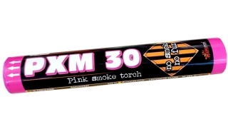 Pyrotechnika Růžová dýmovnice PXM30-P (60 sekund) 1ks