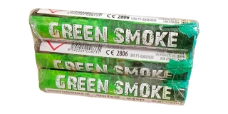 Pyrotechnika Zelená dýmovnice GREEN SMOKE 3ks