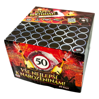 Pyrotechnika Kompakt 49ran / 25mm Vše nejlepší k narozeninám