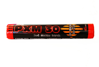 Pyrotechnika Červená dýmovnice PXM30-R (60 sekund) 1ks