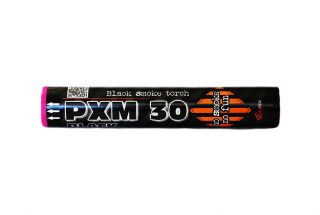 Pyrotechnika Černá dýmovnice PXM30-B (60 sekund) 1ks