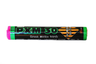 Pyrotechnika Zelená dýmovnice PXM30-G (80 sekund) 1ks
